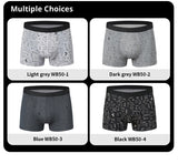 Ouzey 4 Pack European and American Size MEN'S FASHION Printed Underwear Sexy Young MEN'S Underwear Middle-aged Fat MEN'S Shorts