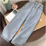 Ouzey-American Vintage Women Cargo Pants Low Waist Straight Fake Zippers Multis Pockets Baggy Jeans Y2K Blue Aesthetic Old Trousers