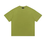 Ouzey Solid Color Basic Short Sleeve T-shirt