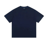 Ouzey Solid Color Basic Short Sleeve T-shirt