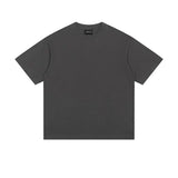 Ouzey Solid Color Basic Short Sleeve T-shirt