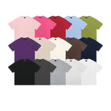 Ouzey Solid Color Basic Short Sleeve T-shirt