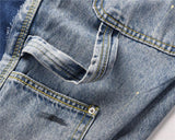 Ouzey Splashing Ink Flared Straight Jeans