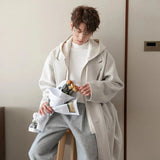 Ouzey Two Piece Hooded Sweater Trench Coat