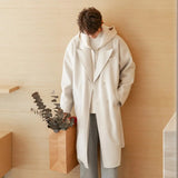 Ouzey Two Piece Hooded Sweater Trench Coat