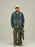 Ouzey Vintage Basic Denim Jacket