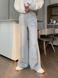 Ouzey Wide-leg Gray Drapey Jeans