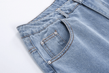 Ouzey 3390 BLUE STRAIGHT DENIM JEANS