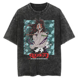 Ouzey 2024 Hip Hop Streetwear Oversize T Shirt Women 2024 Anime Printed Graphics T-Shirt Summer Washed Tshirt Cotton Tops Tees