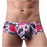 Ouzey Boxer Mens Underwear Men Low Waist Print Boxers Panties Breathable Boxershorts Men U Pouch Bikini Shorts  Underwear