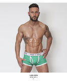 Ouzey 2024 New Men Boxers Shorts Male  stripe U convex Underpants Breathable Underwear