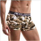 Ouzey 2024 Personality trend boxers, modal print boxers, men's underwear, breathable and comfortable mid-waist pants