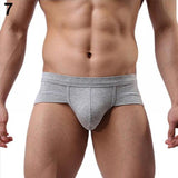 Ouzey Fashion Men's  Underwear Simple Solid Color Boxer Briefs Shorts Bulge Pouch Comfy Soft Underpants Trunks Трусы Мужские 2024