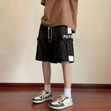 Ouzey Shorts for men in summer hot style printed loose outer wear sports versatile mid-waist fashion brand ins five-point pants trend