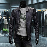 Ouzey 2024 New Men's Genuine Leather Jacket Casual Style Vintage Slim Fit Smooths Your Silhouette Cool Blazer For Autumn Winter