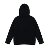 Ouzey Autumn Winter Simple High-End Feel Hooded Sweater For Men And Women Casual Fashionable Knitted Top Jacket Trendy Youth Fashion