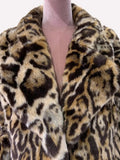 Ouzey Spring Winter Short Thick Warm Colorful Leopard Print Faux Fur Coat Women Loose Luxury Fluffy Jacket Furry Cardigan