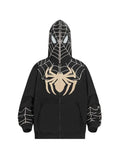 Ouzey Men's Spider Man Styling Print Oversized Hoodie