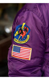 Ouzey 2024 US AIR FORCE A-10 WARTHOG PATCH Vintage USAFA Puffy High Quality Nylon Varsity Bomber Flight Men Jacket Thick for Winter