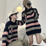 Ouzey Autumn and winter couple wear cartoon pullover sweaters for men and women, college style casual sweaters, high-end y2k clothing