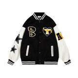 Ouzey 2024 American baseball uniform men's spring and autumn trendy brand Y2K retro trend all-match casual embroidery jacket