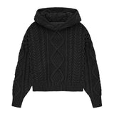 Ouzey 90s Streetwear Street Harajuku Casual Hoodie Twist Knitted Sweater Men Autumn and Winter New Men Women Hip Hop Long Sleeved Pullover Clothes