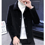 Ouzey 2024 Autumn and Winter Woolen Jacket Men's Fashion Solid Color Casual Business Windbreaker Thickened Warm Street Wear Coat