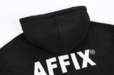 Ouzey 5047 BLACK LETTER HOODIE