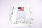 Ouzey 2024 autumn windbreaker wind breaker mens clothing army pilot air force ma1 bomber jacket