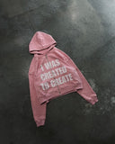 Ouzey 2024 Trendy Street Trend Brand Clothing Hip-hop Punk Style Letter Print Zipper Hoodie Men Pink Casual Retro Oversized Sweatshirt