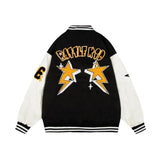 Ouzey 2024 American baseball uniform men's spring and autumn trendy brand Y2K retro trend all-match casual embroidery jacket