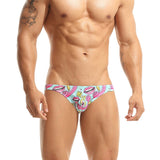 Ouzey Cyber Monday Sales 2024 New Men's Printed Briefs Fashion  Low-Waist Bikini Underwear Men Cute Multicolor Tight Briefs For Man