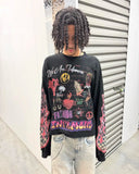 Ouzey dandys world Hip hop retro Harajuku fashion men street graffiti long sleeved new autumn and winter Y2K gothic punk men and women sportswear