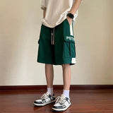 Ouzey Shorts for men in summer hot style printed loose outer wear sports versatile mid-waist fashion brand ins five-point pants trend