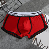 Ouzey High Quality Male Cotton Underwear Men European Plus Size Mens Boxers Underpants Solid Color Breathable Man Panties Lingerie