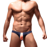 Ouzey Men's Briefs Soft Breathable Silk  Underwear Men's Hot Hips Up Transparent Jockstrap Colorful Undies Cueca E-053