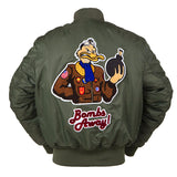 Ouzey 2024 Winter Vintage MA-1 streetwear hip hop military coats clothes american college bomber flight air force pilot jacket men