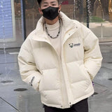 Ouzey 2024 Winter New Men's and Women's Standing Collar Trendy Brand Down Jacket Fashionable Loose Trendy Couple Down Jacket 920