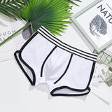 Ouzey 2024 New Mens Underwear Stripe Boxers Men Boxershort Panties Man Boxeur Splicing Homme Underpants Calzoncillos Cotton Trunk Designer