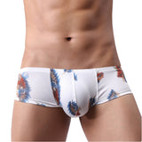 Ouzey Boxer Mens Underwear Men Low Waist Print Boxers Panties Breathable Boxershorts Men U Pouch Bikini Shorts  Underwear