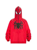 Ouzey Men's Spider Man Styling Print Oversized Hoodie