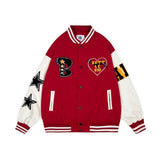 Ouzey 2024 American baseball uniform men's spring and autumn trendy brand Y2K retro trend all-match casual embroidery jacket