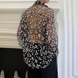 Ouzey Breathable Loose Floral Shirt