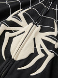 Ouzey Men's Spider Man Styling Print Oversized Hoodie