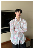 Ouzey 90s Streetwear Niche Design Sense Floral Shirt Men's 2024 Summer New Fashionable Casual Loose Long-sleeved Sun-protective Jacket