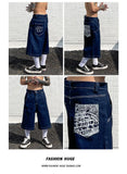 Ouzey American West Coast Denim Shorts Men's Summer 2024 New Fashion Brand Loose Washed Cut Casual Pants