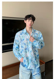 Ouzey 90s Streetwear Niche Design Sense Floral Shirt Men's 2024 Summer New Fashionable Casual Loose Long-sleeved Sun-protective Jacket