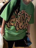 Ouzey Men's Graffiti Letter Graphic Tee