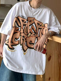 Ouzey Men's Graffiti Letter Graphic Tee