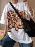 Ouzey Men's Graffiti Letter Graphic Tee